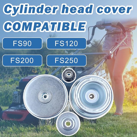 Blade Kit voor STIHL FS55 FS38 FS90R FS45 FS56 FS80 FS85 FS88 FS120, AUMEL Strimmer Attachments Parts Rider Plate + Thrust Plate + Stuwkracht Plaat + Moer Accessoires 4 in 1 — afbeelding 2