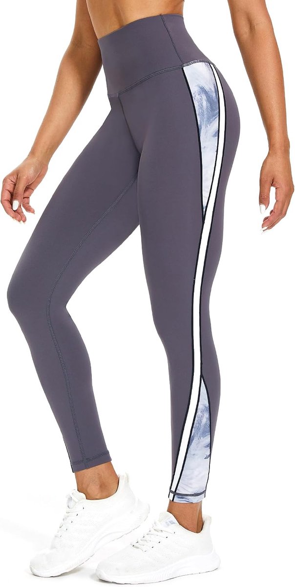Sportlegging voor dames, met zakken, ondoorzichtig, hoge taille, sportlegging, fitnessbroek, hardloopbroek, gymlegging