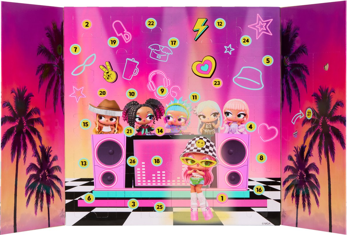 L.O.L. Surprise!™ Music Festival™ Adventskalender – 25+ verrassingen, met exclusieve minipop, een geweldig cadeau voor kinderen vanaf 4 jaar — cadeau in Spellen & Speelgoed - foto 3