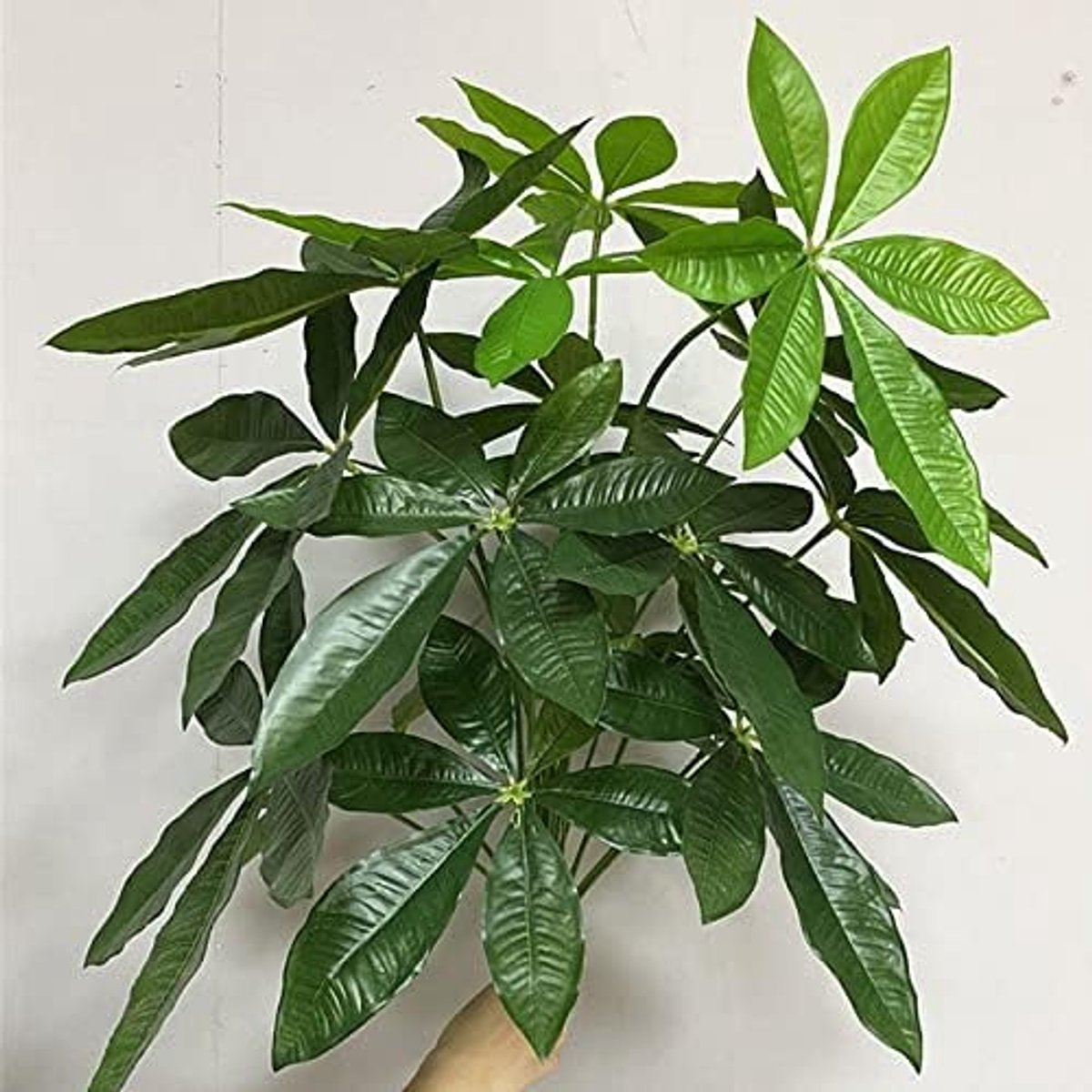 70 cm tropische kunstmatige planten nep monstera hoge grond ingemaakte boom 18 hoofden boom takken plastic bladeren for thuiskantoor decor Kunstplant (Color : B Without pot)