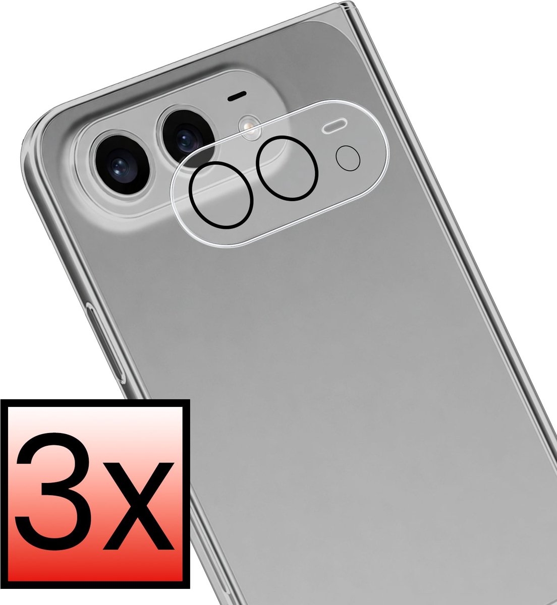Camera Lens Protector - 3 Stuks - Geschikt voor Apple iPhone Duo - Camera Screenprotector - Beschermglas - Gehard Glas - Tempered Glass - Screen Protector