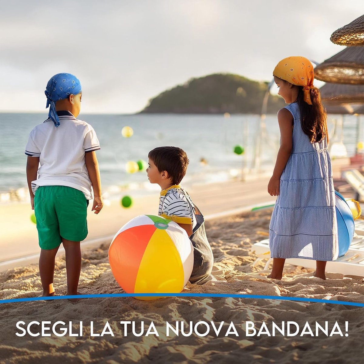 STEX FIT Bandana voor kinderen, 100% katoen, zomer, bandana voor meisjes, eenheidsmaat, past van 50 tot 54 cm, bandana voor pasgeborenen beschermt tegen zonnestralen, kleurrijke voorgevormde