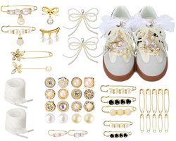 Sokkenhangers - 43 stuks - Met parels en strass