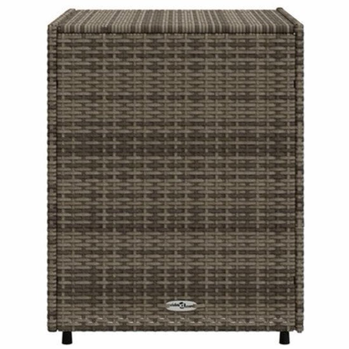 Tuinkast – Opbergkast – Tuinkist – Buitenberging – Tuinberging – Poly Rattan – 3 Lades – Weerbestendig Grijs 55x59x69 cm