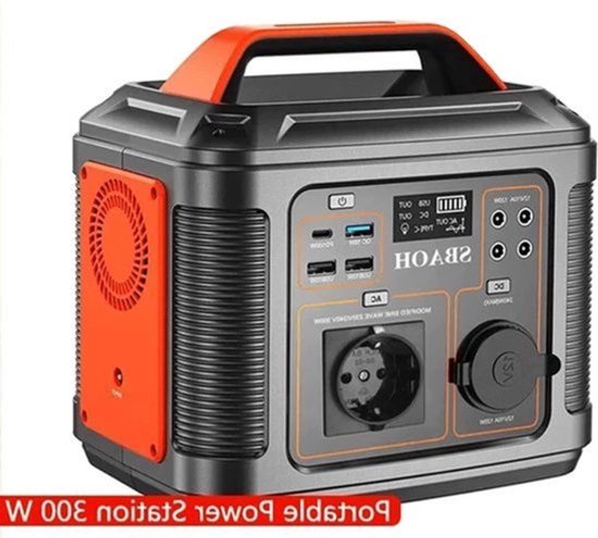 Draagbare Powerstation – Mobiele Accu – Externe Batterij – Energiebron – Generator – 296Wh Capaciteit – 300W Vermogen