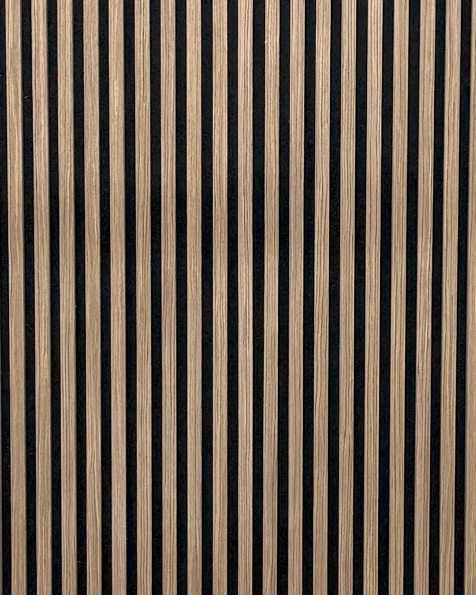 Akoestische wandpaneel | 60×270 cm | Walnut | 27 mm latten | Akoestische wandbekleding | Houten wandpanelen | Geluidsabsorberend | Wanddecoratie | Geluidsisolatie | Modern interieur | Voor woonkamer, slaapkamer en kantoor