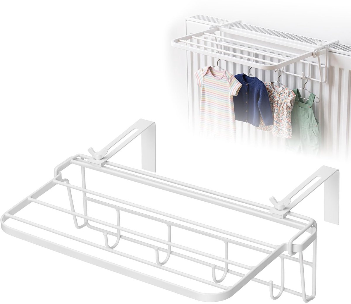 Handdoekhouder voor radiator ophangen, handdoekhouder verwarming zonder - ShopVlot