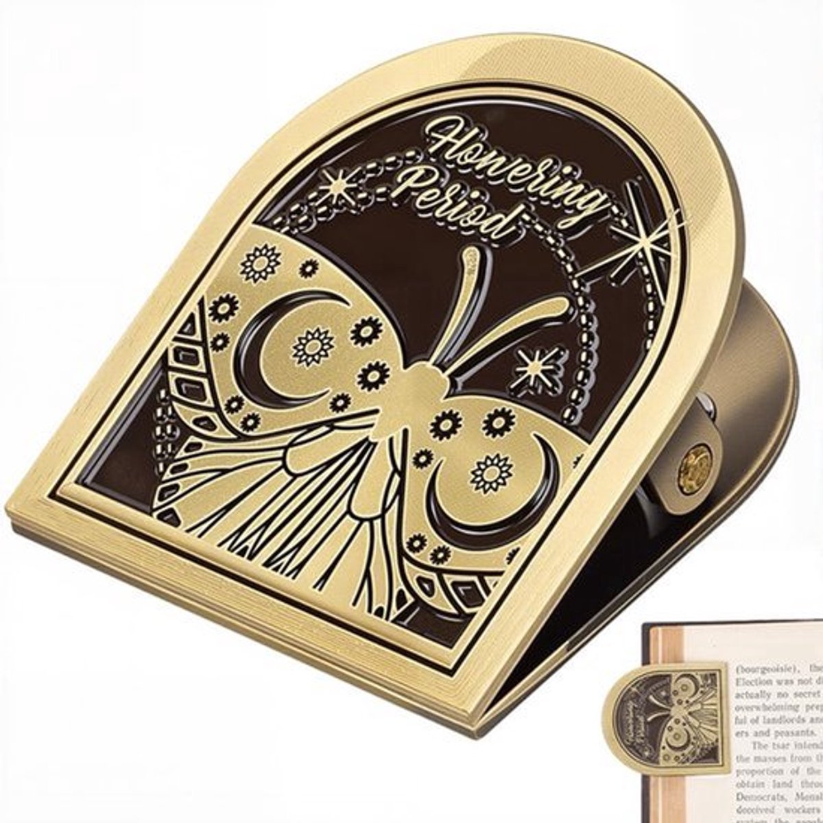 Allecto - Vlinder Vintage Journal Clip - Decoratieve Notitieboek Clip