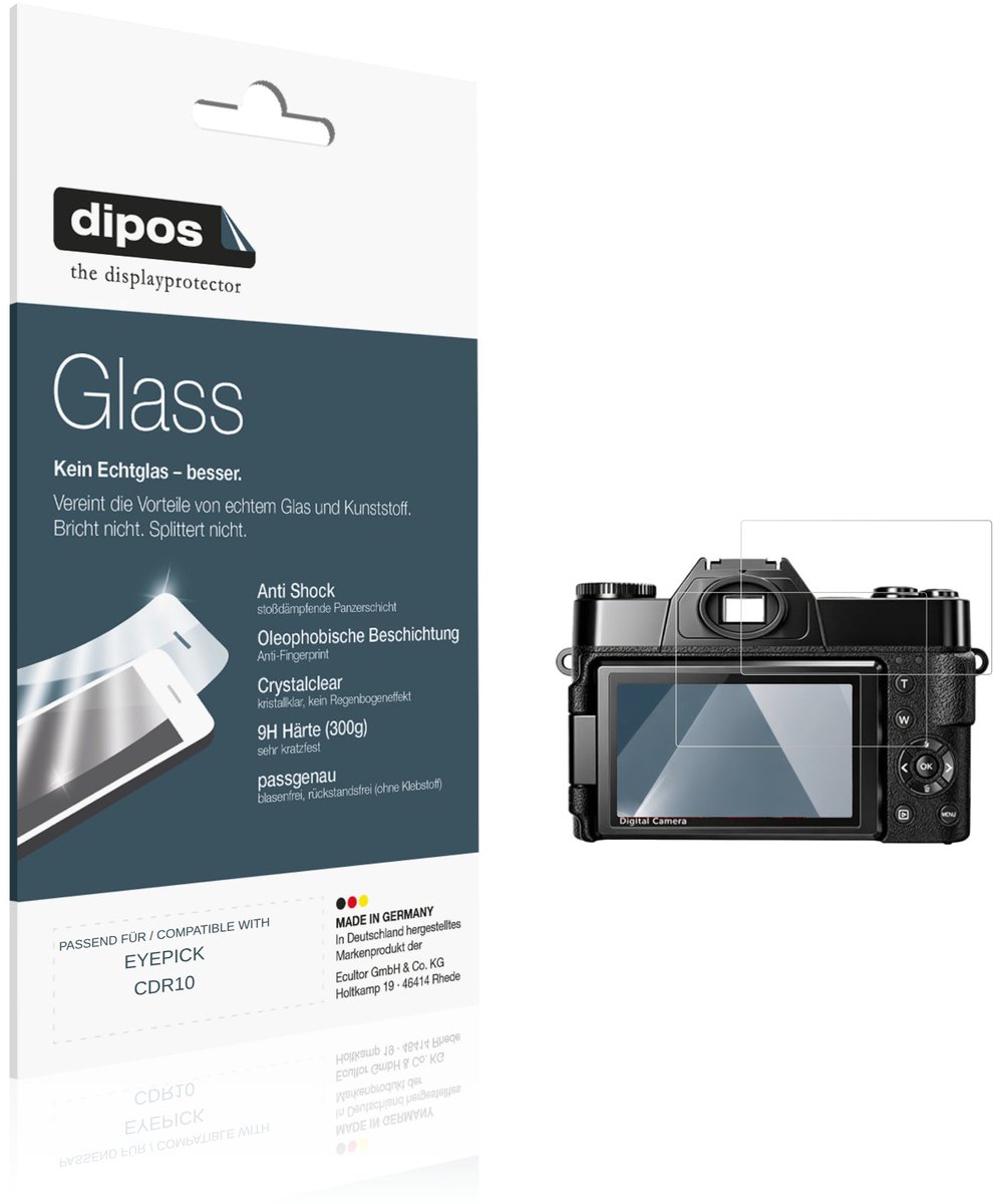 dipos – 2x Pantserfolie geschikt voor EYEPICK CDR10 | 9H Screenprotector
