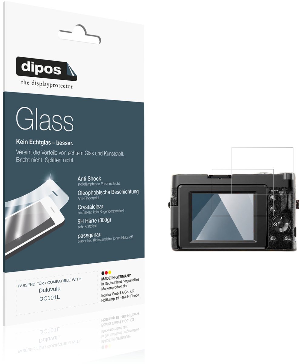 dipos – 2x Pantserfolie geschikt voor Duluvulu DC101L | 9H Screenprotector