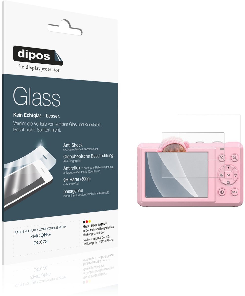 dipos – 2x Matte Pantserfolie geschikt voor ZMOQNG DC078 | 9H Screenprotector