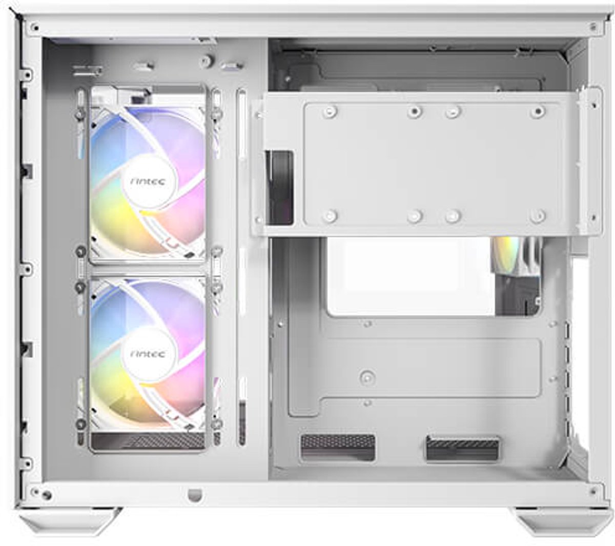 Antec CX600M Trio ARGB White Mini Tower Transparant, Wit