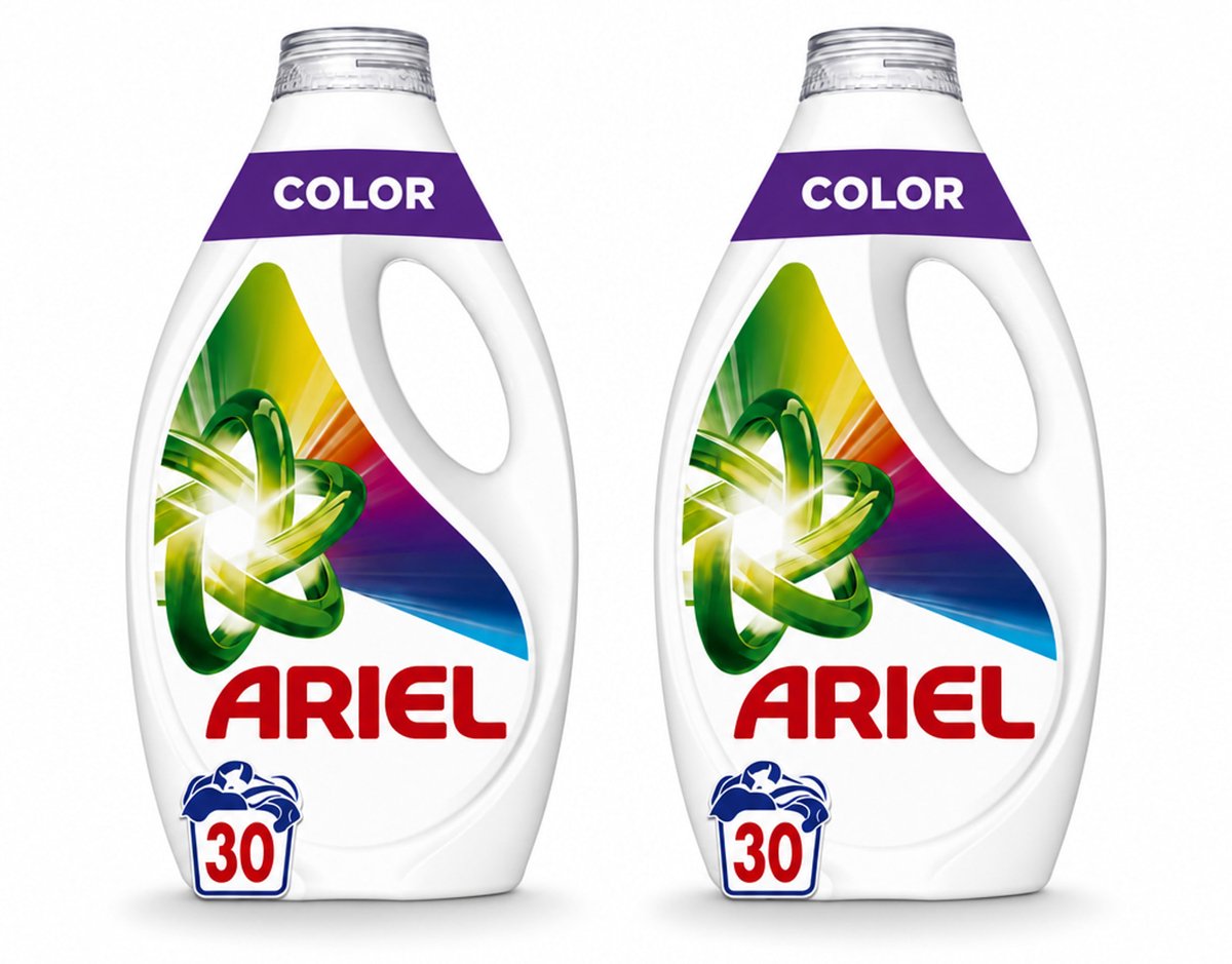 2 x Ariel - Vloeibaar Wasmiddel - Color - 30 Wasbeurten - 1350 ml - Voordeelverpakking - 2 stuks