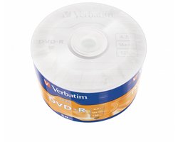 DVD-R Matt Silver 50 Pack Wrap Spindle - DVD-R - spindle - 50 pc(s) - 4.7 GB