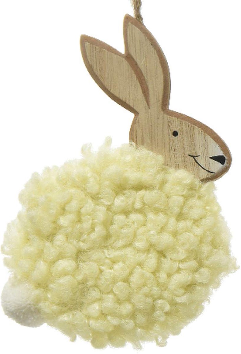 Kaemingk Paashaas Geel 12 cm - MDF