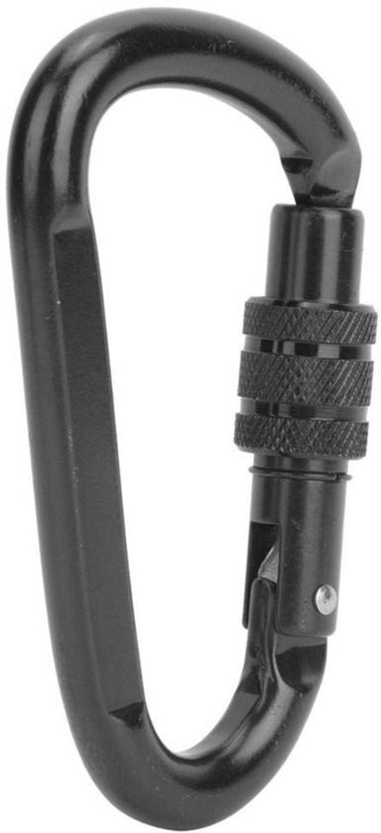 Allecto - Klimkarabijnhaak - Bergbeklimmen - Heavy Duty - Zwart
