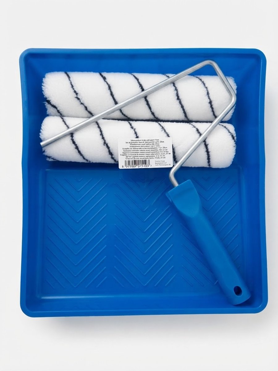Verfbak Set - Inclusief Verfroller en Beugel - Blauw - Verfbakje voor Muurverf en Lak - Schilder Set