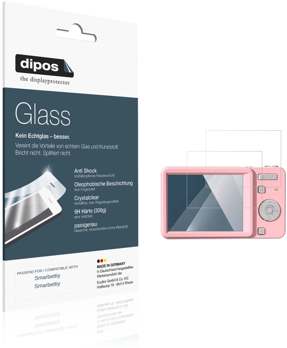 dipos – 2x Pantserfolie geschikt voor Smarbettiy Smarbettiy | 9H Screenprotector