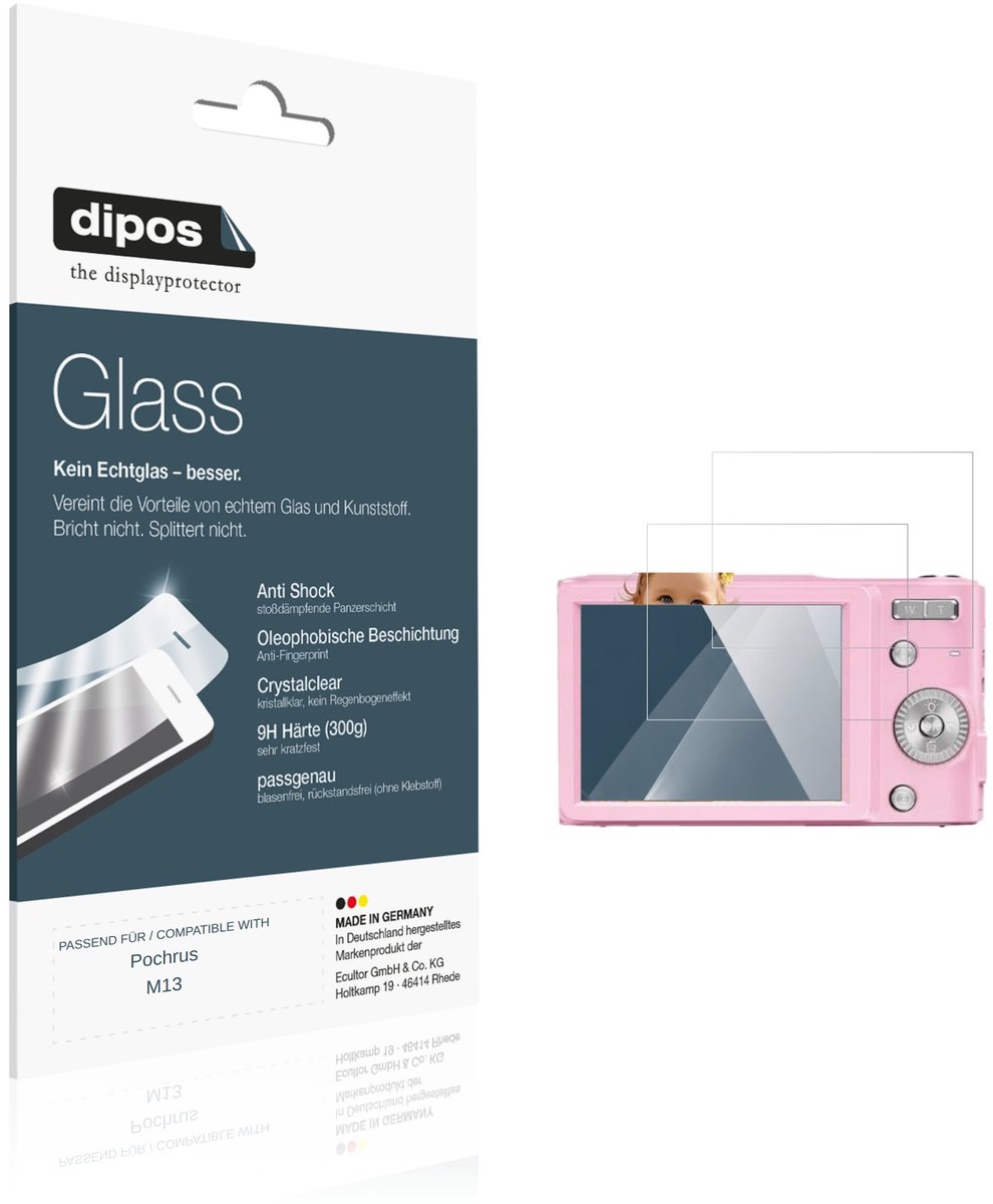 dipos – 2x Pantserfolie geschikt voor Pochrus M13 | 9H Screenprotector
