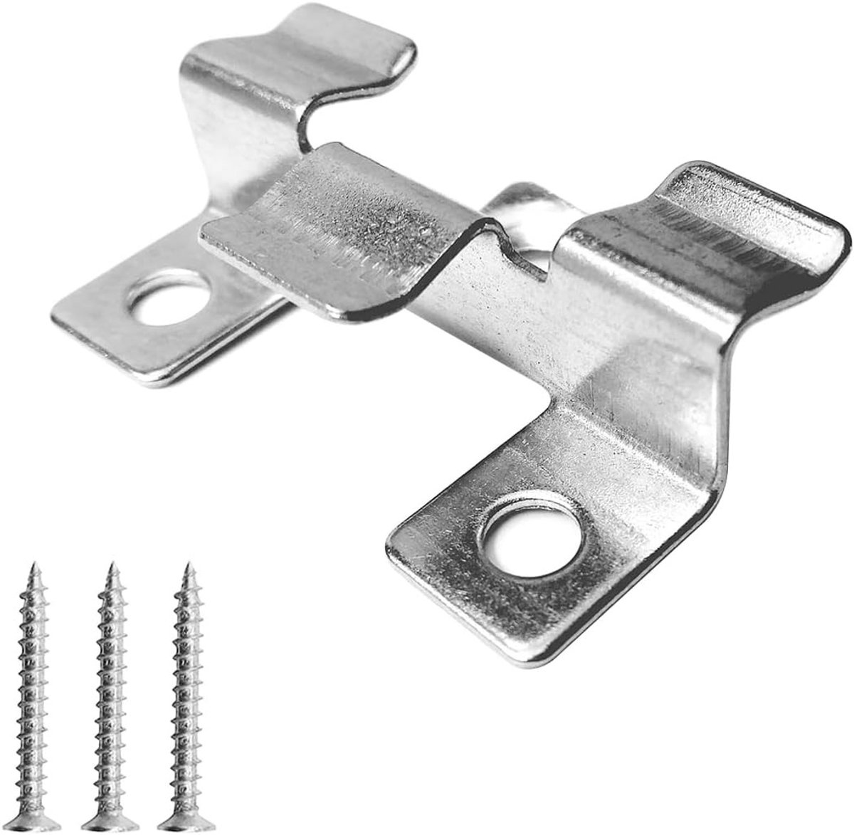 Duurzame Clips voor Composiet Terrasplanken, Verborgen Bevestiging, Metalen Bevestigingsclips voor Decoratieve Platen en Houten Keel (100 Stuks)
