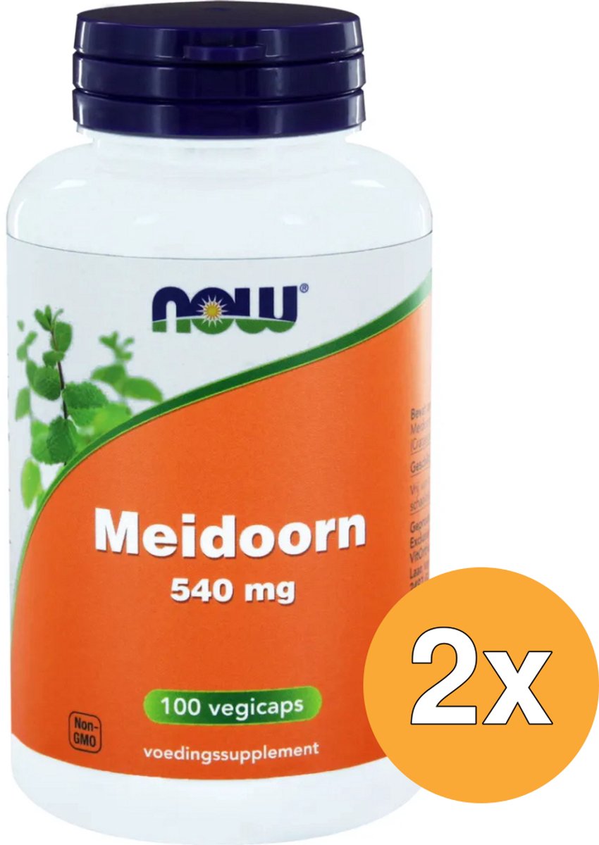 2x Now Meidoorn 540 mg (100 vega capsules)
