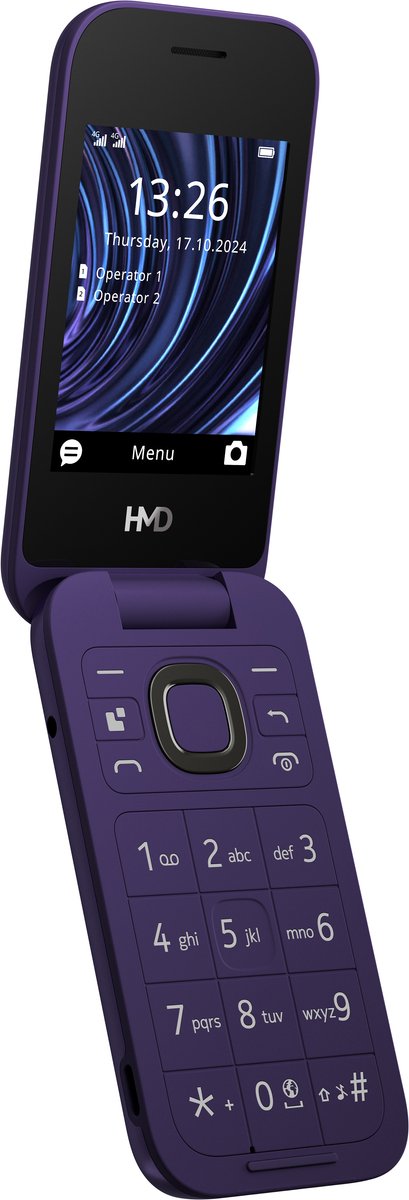 NOKIA 2660 Flip - Mobiele Telefoon - 2.8” Scherm - Dual SIM - Paars - LTE