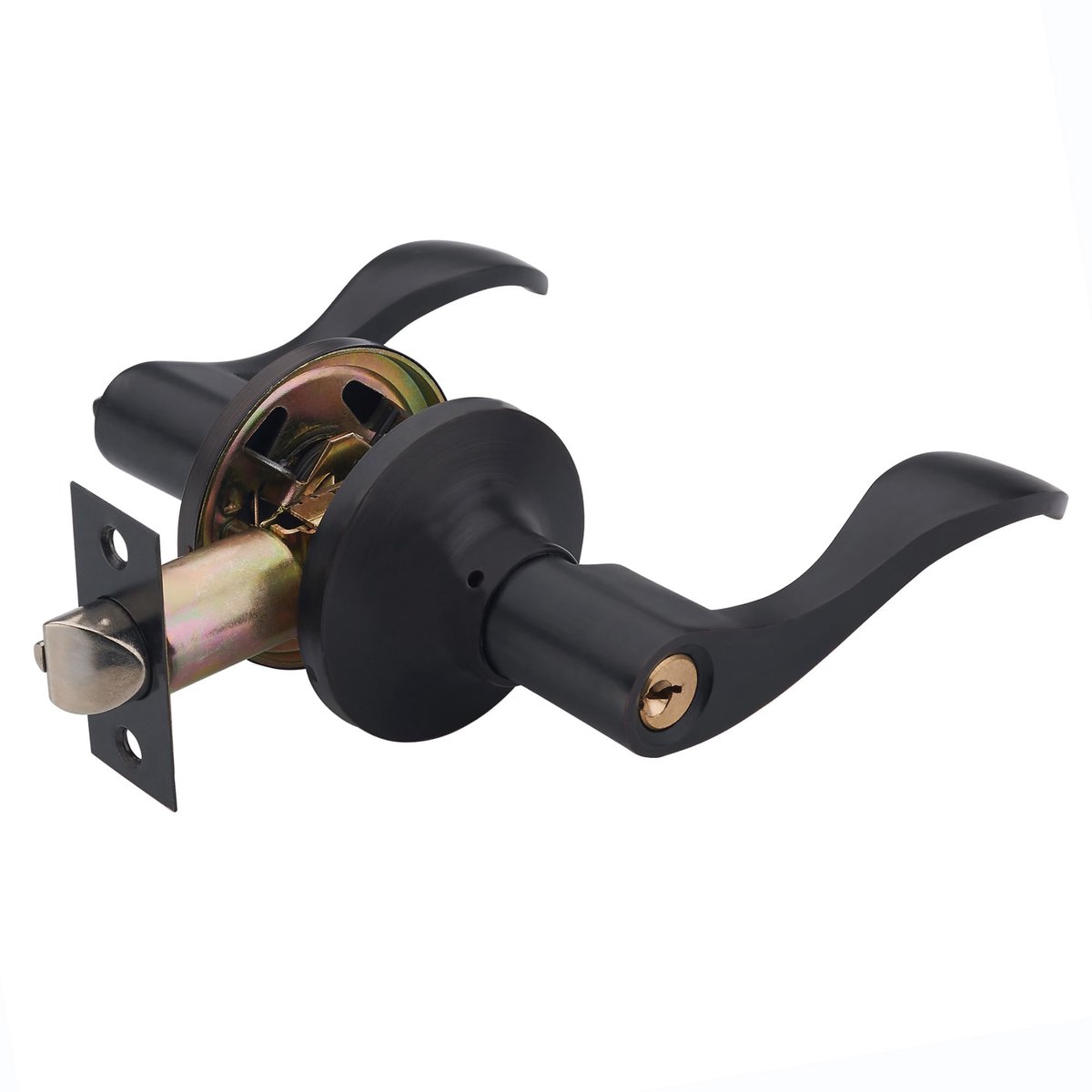HENYIN Wave hendel sleutel toegangsdeurslot/deurknop hardware golf handvat en kast lockset (805ORB-R) - ShopVlot