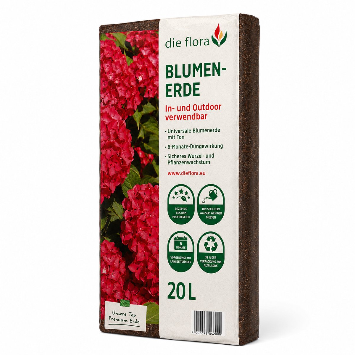 Die Flora Premium potgrond - 20 liter