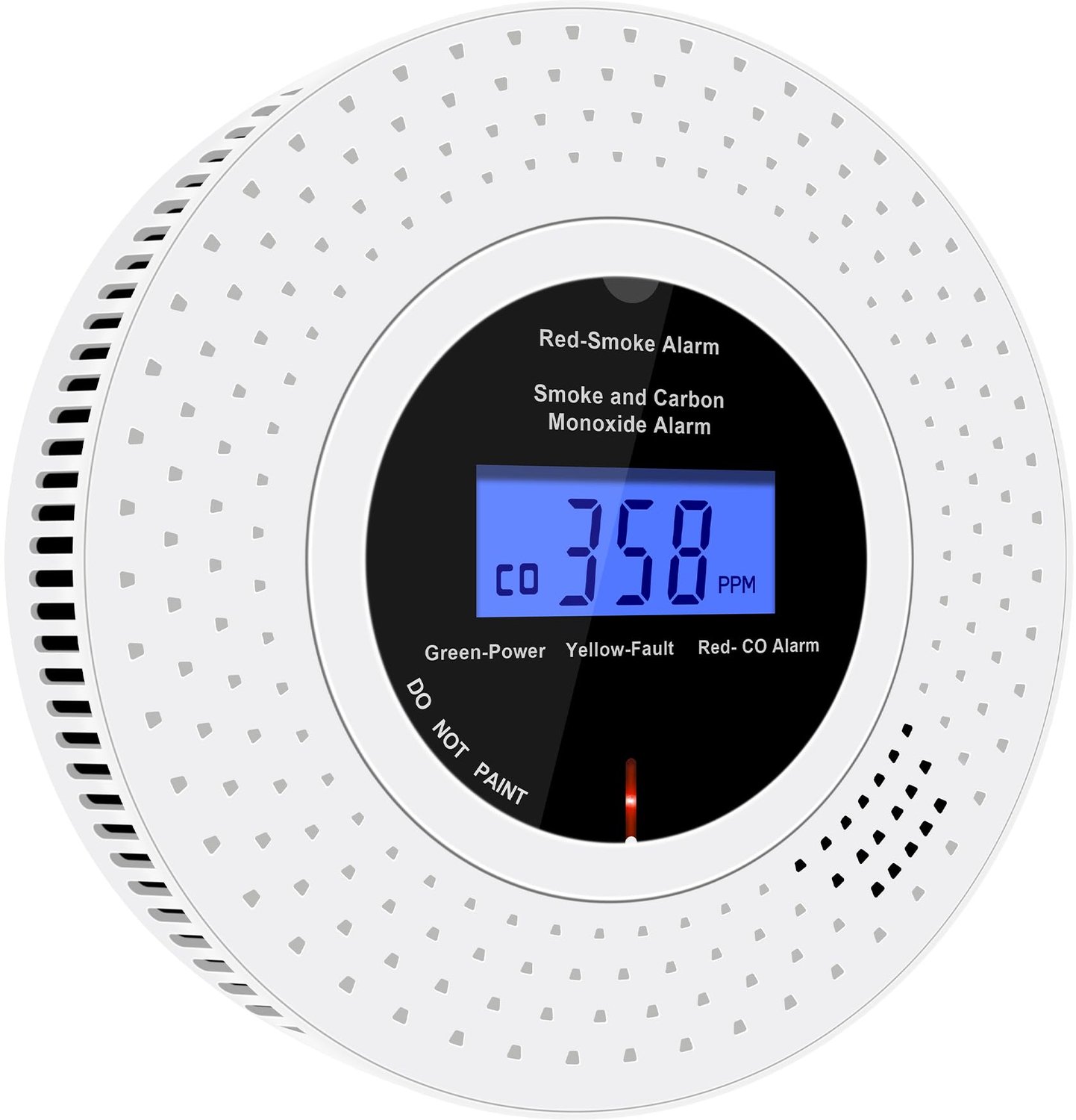 Draadloze Rook- en Koolmonoxidemelder met LCD Display