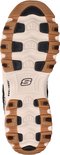Zool van een zwarte Skechers D'LITES veterschoen met beige en bruine accenten en een grof profiel.