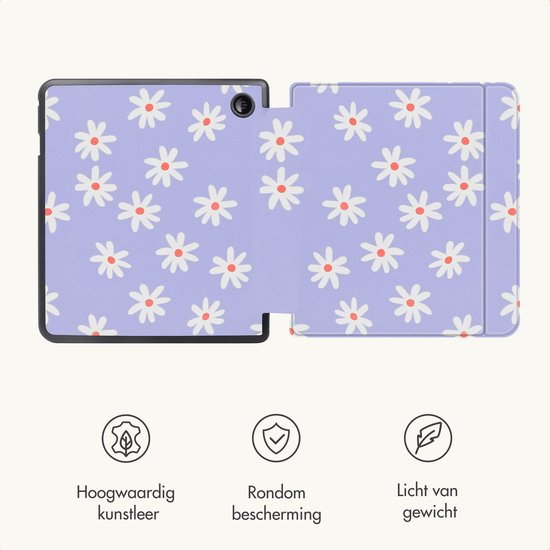 iMoshion Ereader Cover / Hoesje Geschikt voor Kobo Sage / Tolino Epos 3 - iMoshion Design Slim Hard Case Sleepcover Bookcase met stand - / Flowers Distance van iMoshion — afbeelding 4