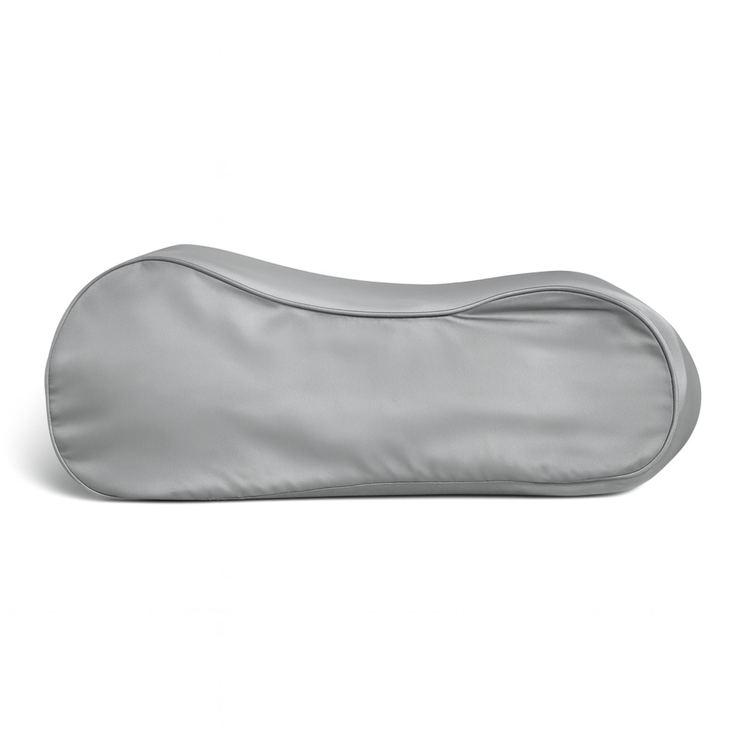 Silk Heaven 100% Zijden kussensloop ergonomisch Licht Grijs 50x30cm - 19 Momme- Kleur: Licht grijs, Maat: Kussensloop 51x31cm wave - Satijn geweven zijden kussensloop - Silk Heaven - 30x50cm Lichtgrijs