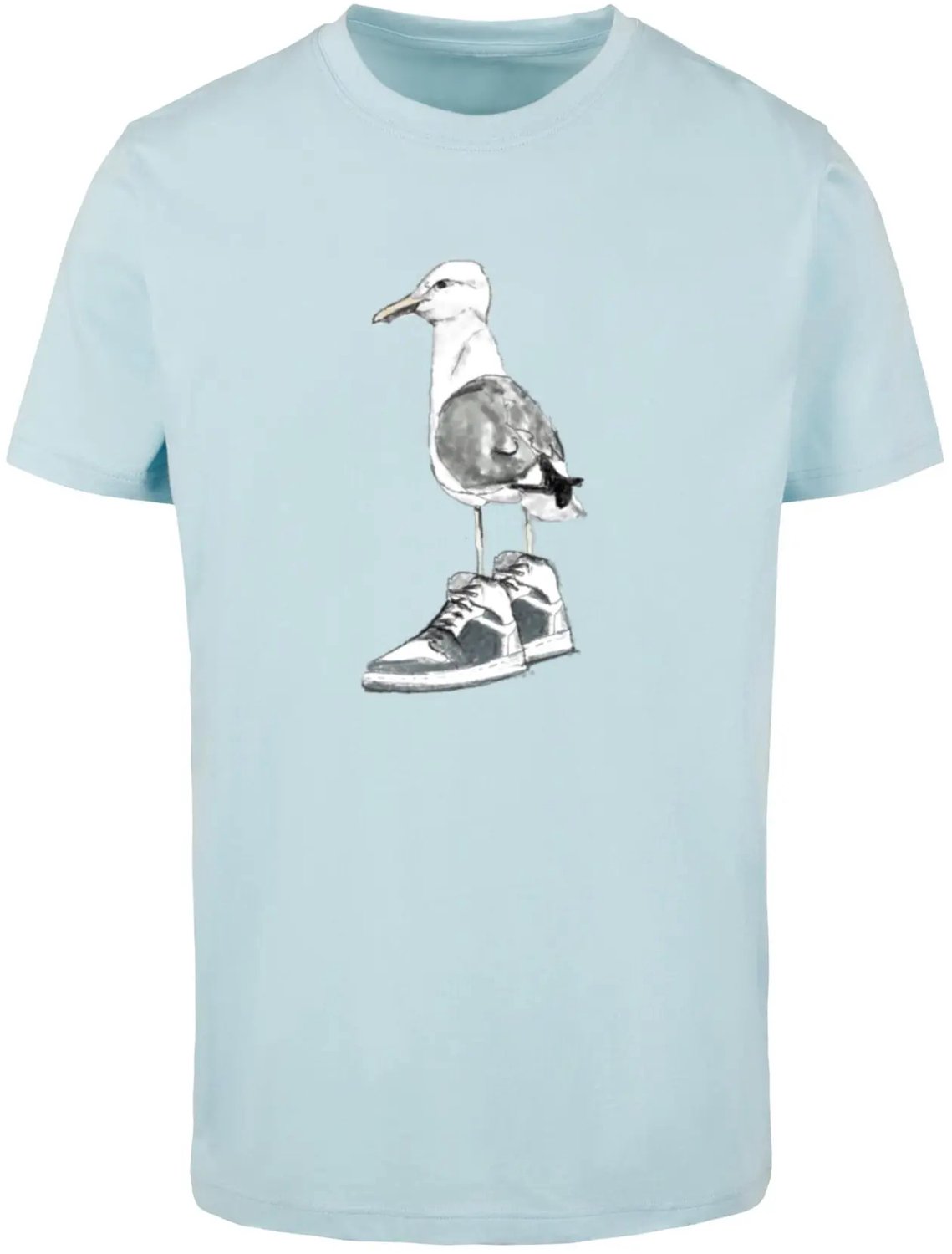 T-shirt Mister Tee Seagull Sneakers Oceaanblauw