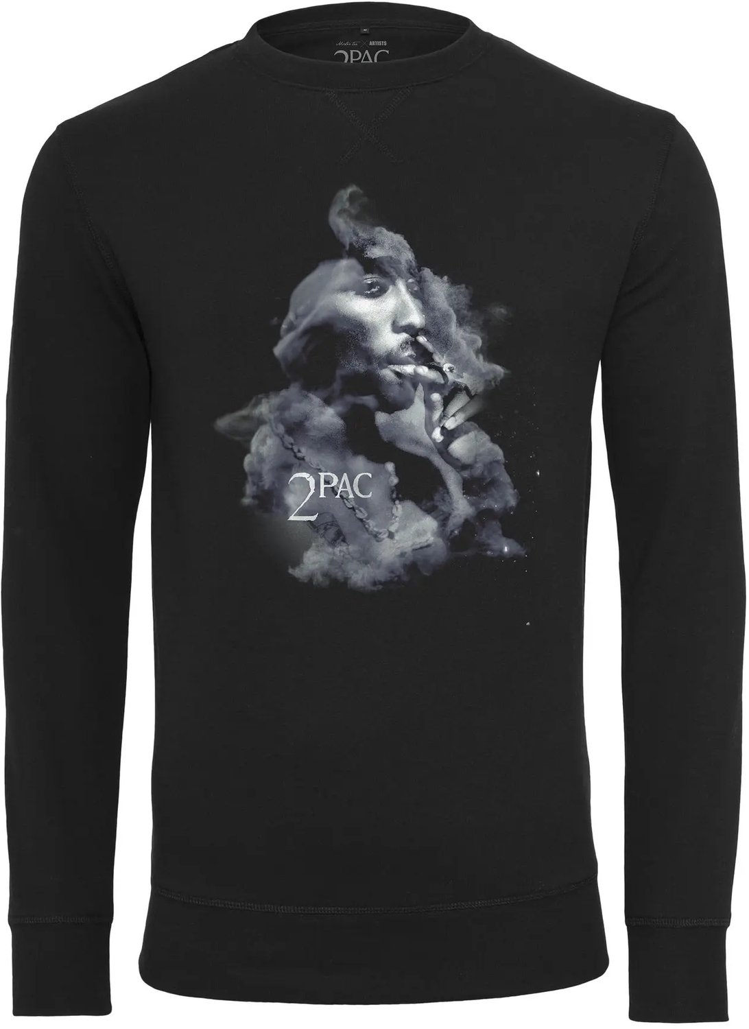 T-shirt Mister Tee tupac moke Zwart