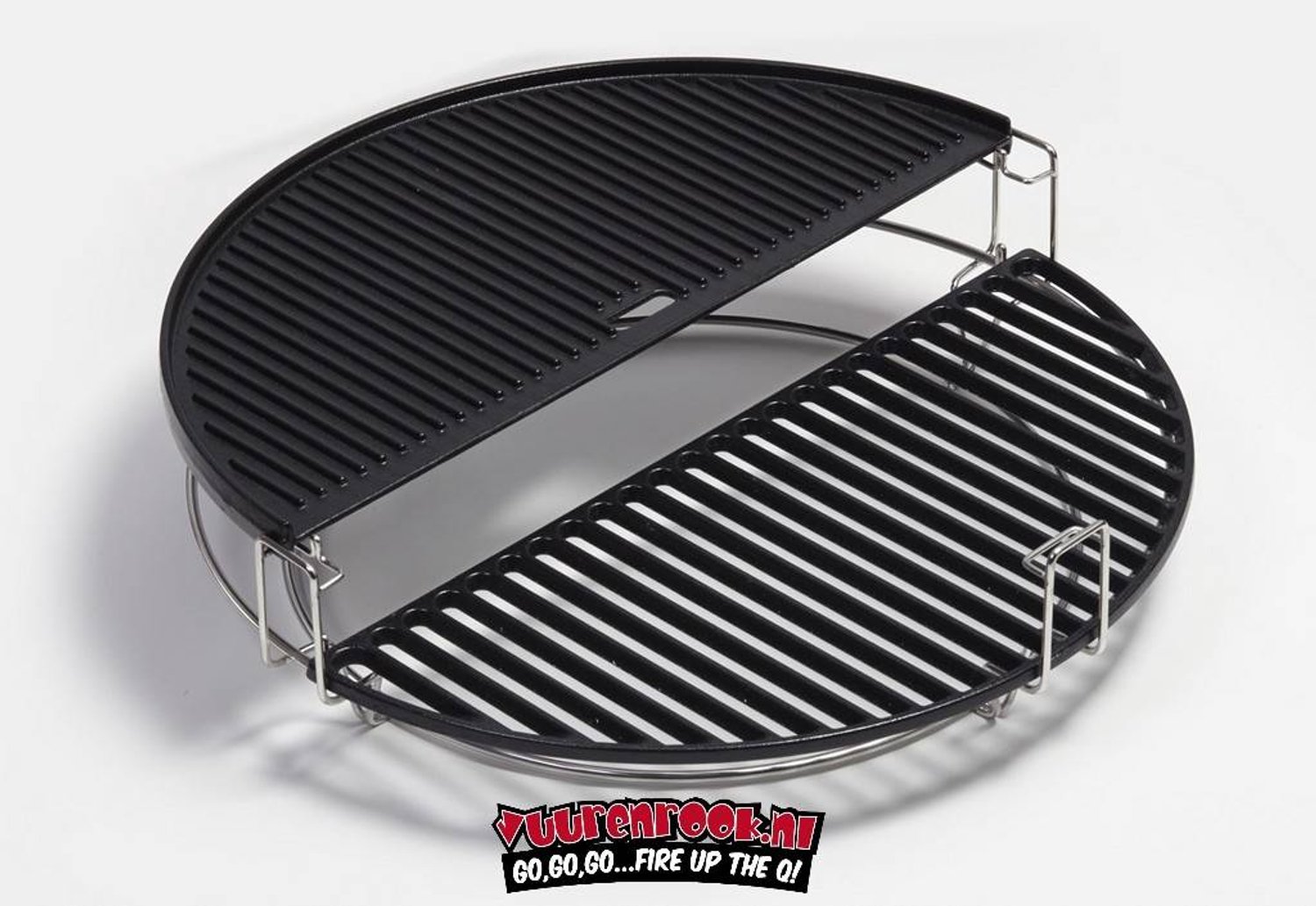 Kamado Joe Plaque demi-lune réversible en fonte Classic Joe