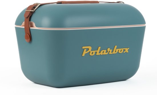 Polarbox Koelbox Met Schouderband - Draagbare Cooler - Kunststof - Marine Blauw - Hoogwaardige Isolatie - 20 Liter