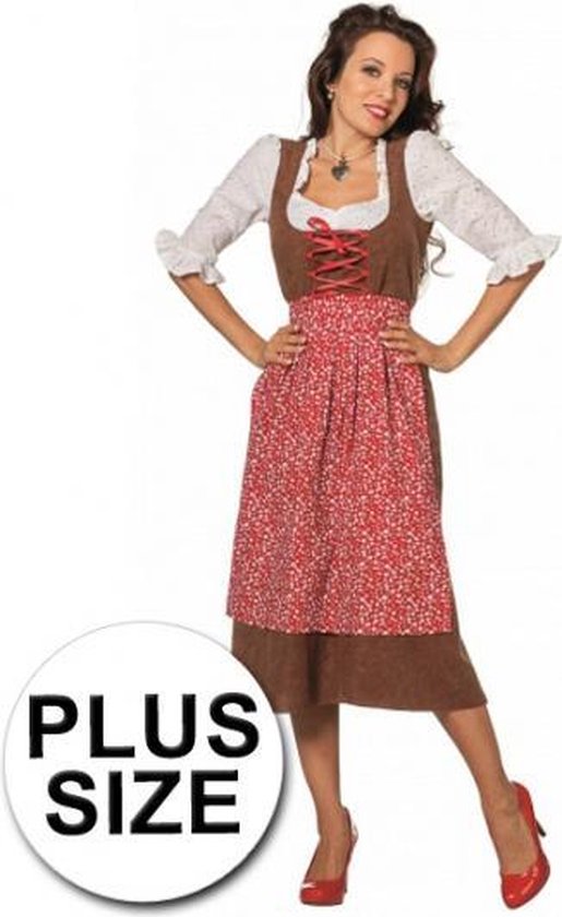 Specialiteit doorgaan met straal Oktoberfest - Grote maat lange tiroler jurk / dirndl voor dames -  Oktoberfest kleding... | bol.com