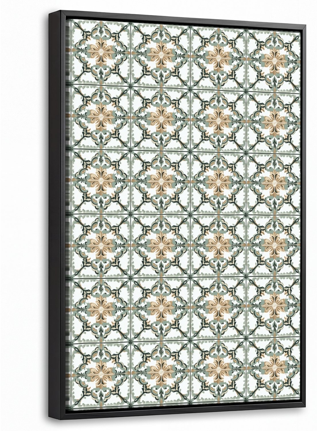 Canvas Schilderij met Baklijst 20x30cm - Floraal - Verweerd - Keurrijk - Muurdecoratie woonkamer - Slaapkamer decoratie - Kamer accessoires - Schilderijen op canvas met lijst