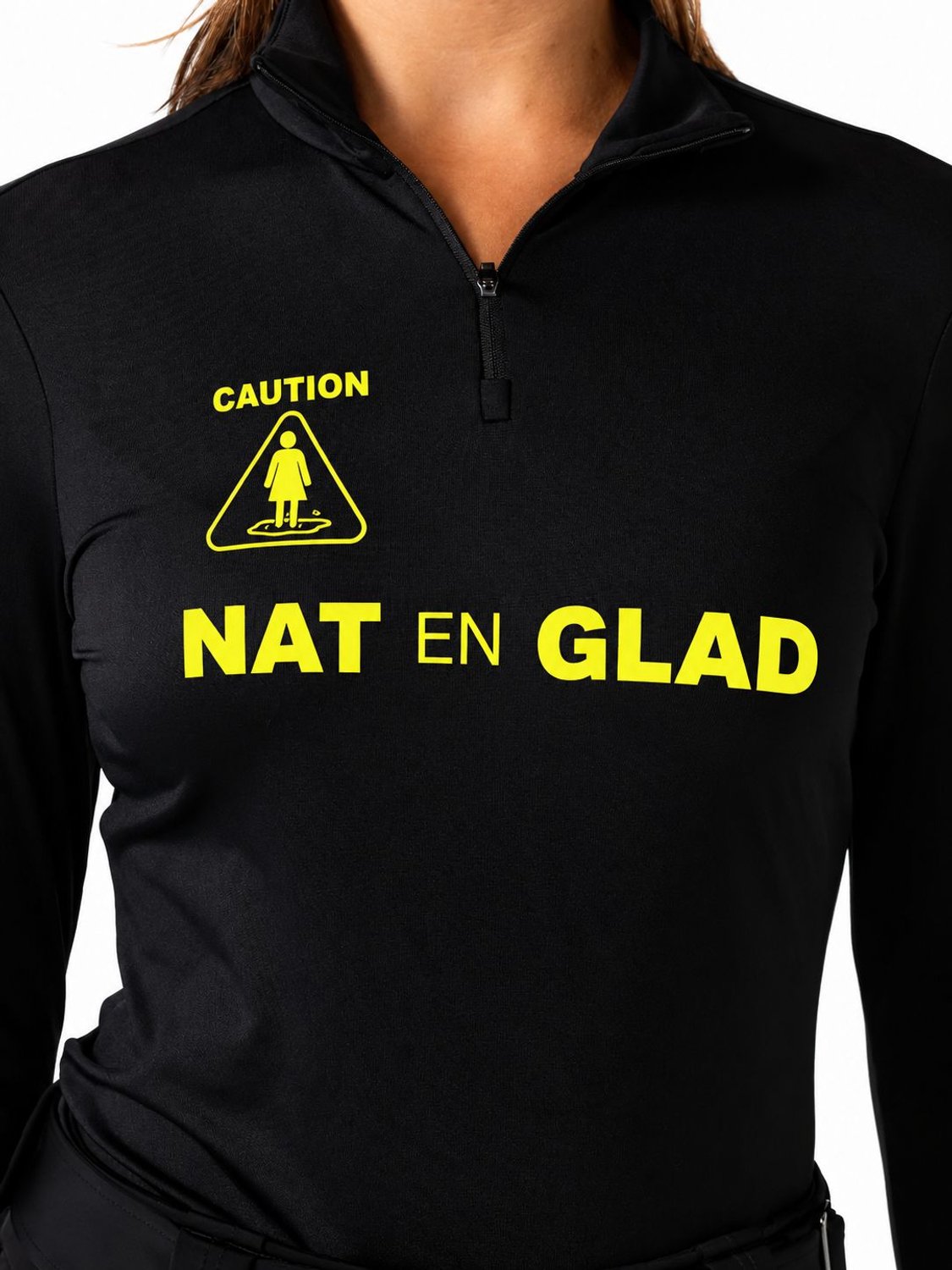 FALCON Partypully- Nat En Glad Skipully met rits dames Zwart