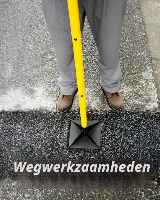 Egaliseerhark - Stalen kop 25x25 cm - Handvat 112 cm — afbeelding 4