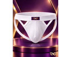 MySecretNL Low Waist Jock - Jockstrap - 100% Katoen - Wit - Maat L