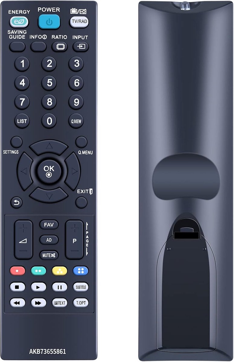 Vervangende afstandsbediening, compatibel met LG TV's AKB73655802, 32LS3400, 37LS5600, 42LS3450, 42PA4500ZF, 42PA4500, ZF22LS3500, 26LS3500, 26LS35 10 stuks