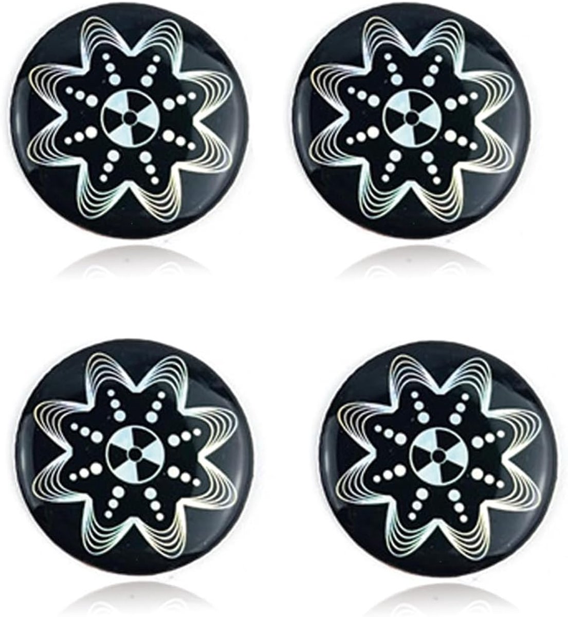 Mobiele telefoonstickers, 4 stuks, anti-stralingsstickers voor computer, laptop, tablet, tv en alle elektronische apparaten mobiele telefoonstickers