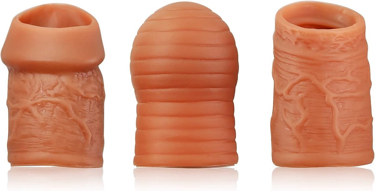 Set van 3 Penisringen Vloeibare Siliconen Voorhuid Retentie Ringen Wasbare Elastische Penisringen voor Mannen Uitstellend Orgasme Seksspeeltje