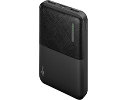 Goobay compacte powerbank 5.000 mAh 10 W, ultracompact formaat dat in elke broekzak past, laadt 2 kleine apparaten via USB-A, met LED-statusdisplay