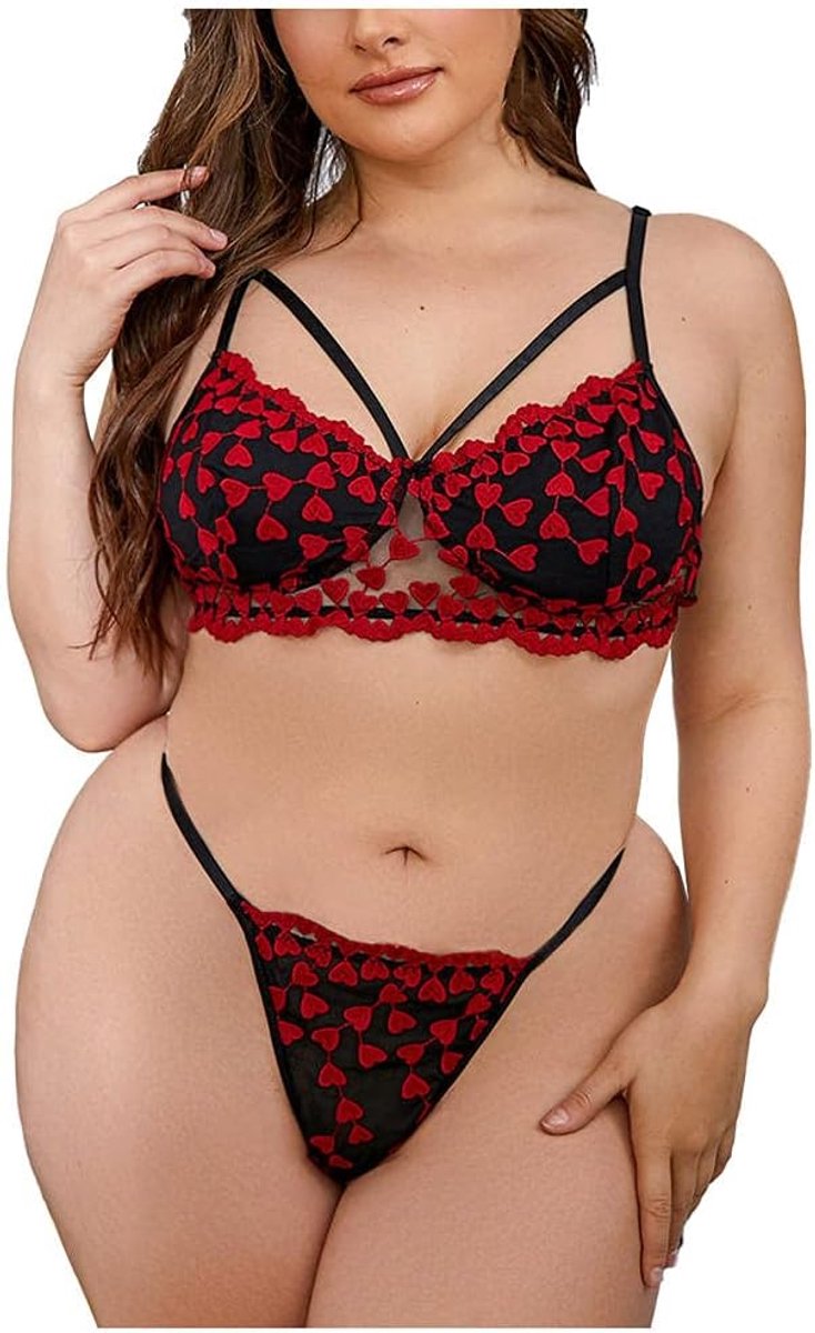 Sexy dames erotische lingerie Vrouwen Sexy Borduurwerk Lingerie Transparant Kant Panty Sexy Vrouwen Ondergoed set