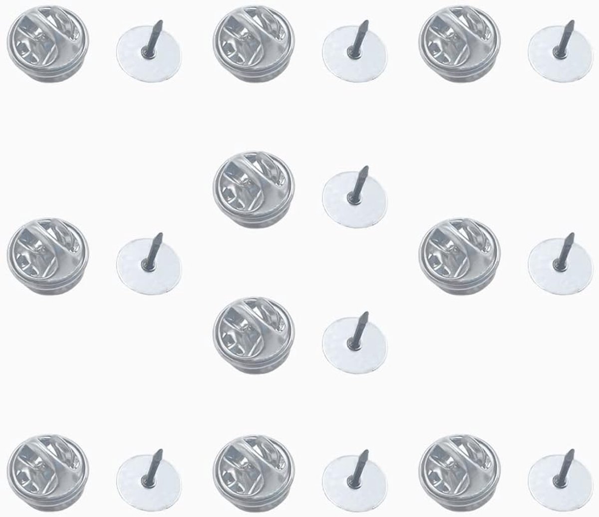 Vlinderkoppeling, metalen pin-ruggen, vlinderkoppelingspinnen, reversbadge ruggen vervanging met paardendoornnaald, paardendoornnaald voor knutselen