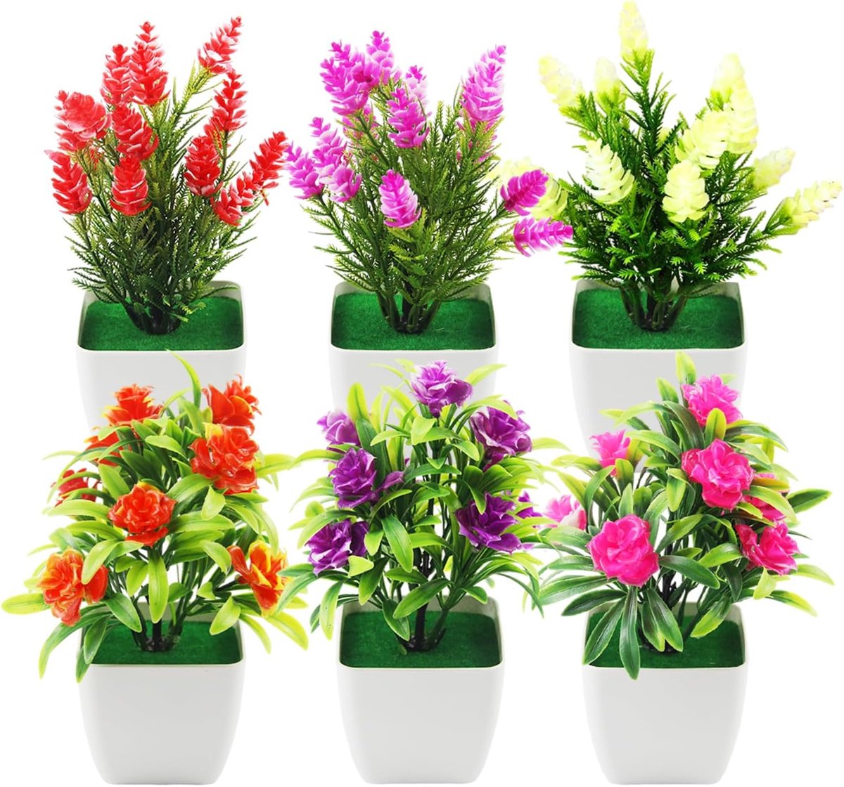 Kunstbloemen in Potten 18 cm