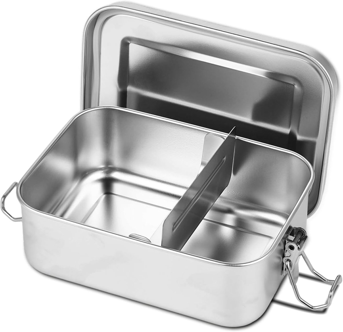Broodtrommel 850 ml, lekvrije bento-lunchbox met 1 vak, waterdicht, duurzaam, voor kinderen, school, werk, picknick