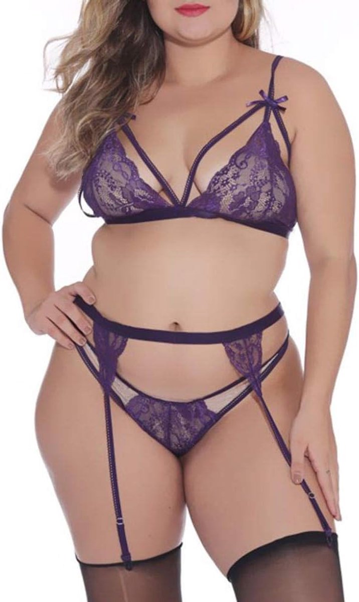 Lingerie voor Kanten Kimono Nachthemd Ondergoed Sexy Lingerie Nachtkleding Kant met String Nachtkleding JurkSexy Bh Set Ondergoed Set Bh Broek Kousenband Vrouwen Borduren Bh Sets Kant Sexy Lingerie Br